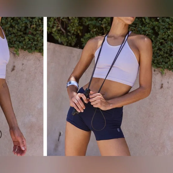 NWOT Free People FP Movement Happiness Runs Crop Tank lavender glaze XS/S - Picture 5 of 9